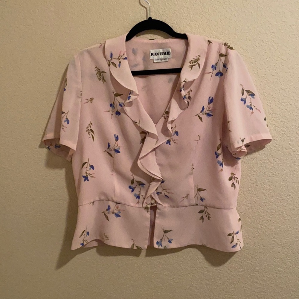 BLUSH PINK FLORAL TOP